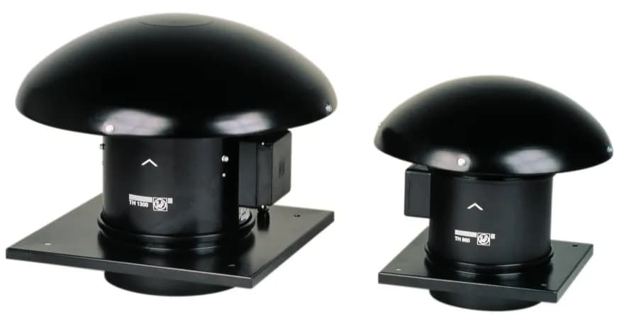 TH — krovni ventilatori sa mešanim protokom (MIXVENT · ECOWATT · ATEX)