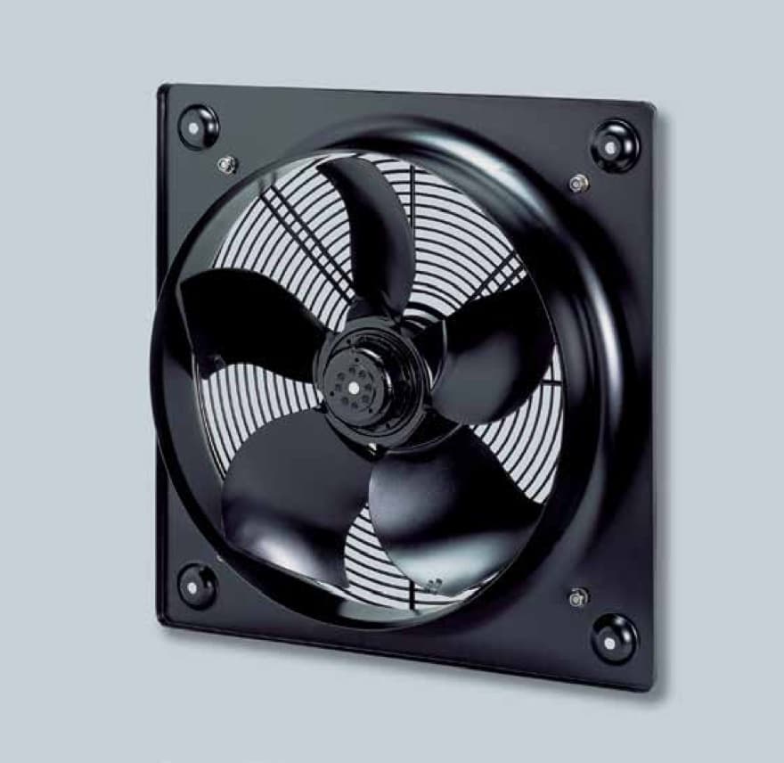 HXBR / HXTR — pločasti aksijalni ventilatori sa srpastim kolom